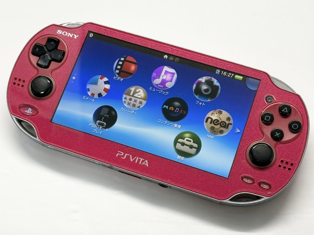 Sony PS Vita PCH-1000 Cosmic Red OLED Console Only Tested (No