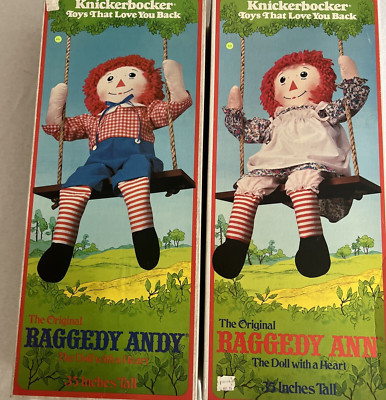 Knickerbocker The Original Raggedy Ann and Andy Dolls By Johnny