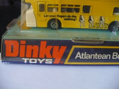 VINTAGE DINKY TOYS ATLANTEAN BUS #295 THE YELLOW PAGES MOC | eBay