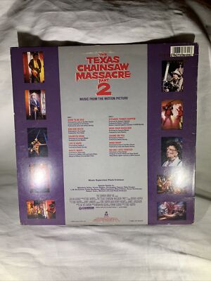 Texas Chainsaw Massacre Part 2 Soundtrack Horror Vinyl 1986 Gold