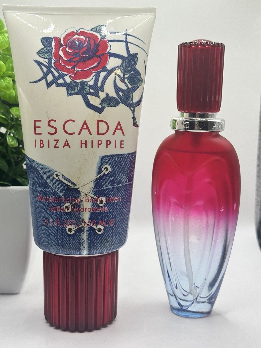 RARE ESCADA IBIZA HIPPIE Women Perfume 1.7oz & Body Lotion 5.1oz