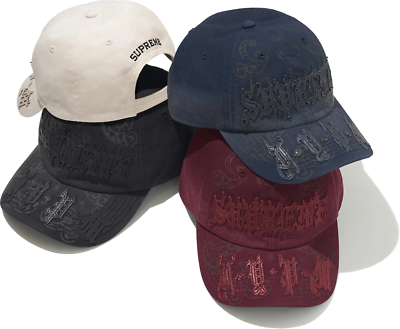 Supreme Leather Applique 6-Panel Cap 4colors SS25 | eBay