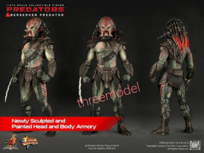 Hot Toys MMS130 1/6 Predator Berserk Predator Lion Face Predator