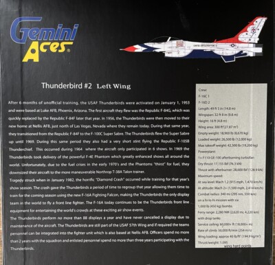 BRAND NEW GEMINI ACES JETS 1:72 scale F-16 FIGHTING FALCON