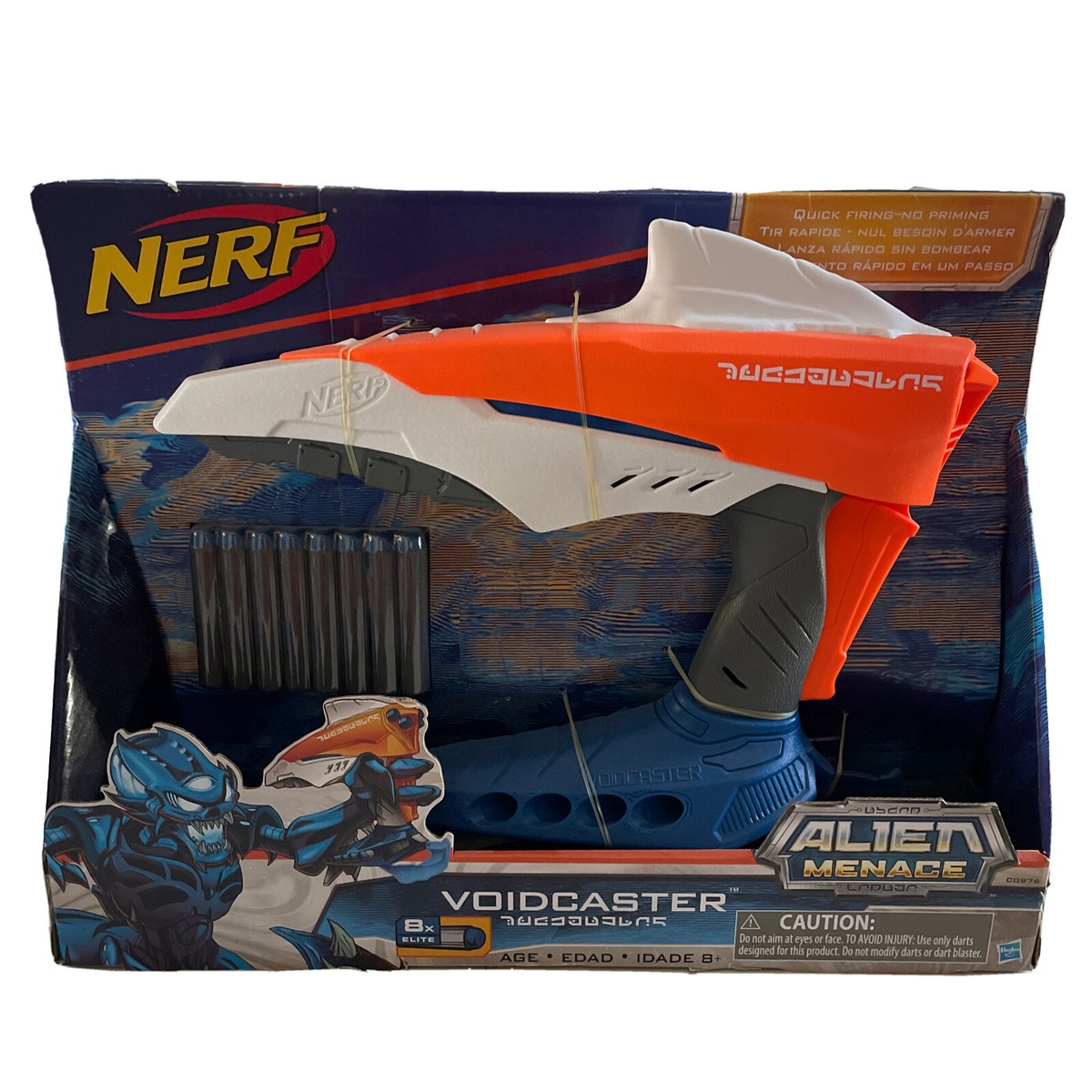 NERF Alien Menace Voidcaster Foam Dart Blaster 