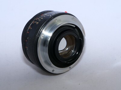Leica Summicron-R 50mm f2 lens. Germany. 1 CAM. RED SCALE. Hood