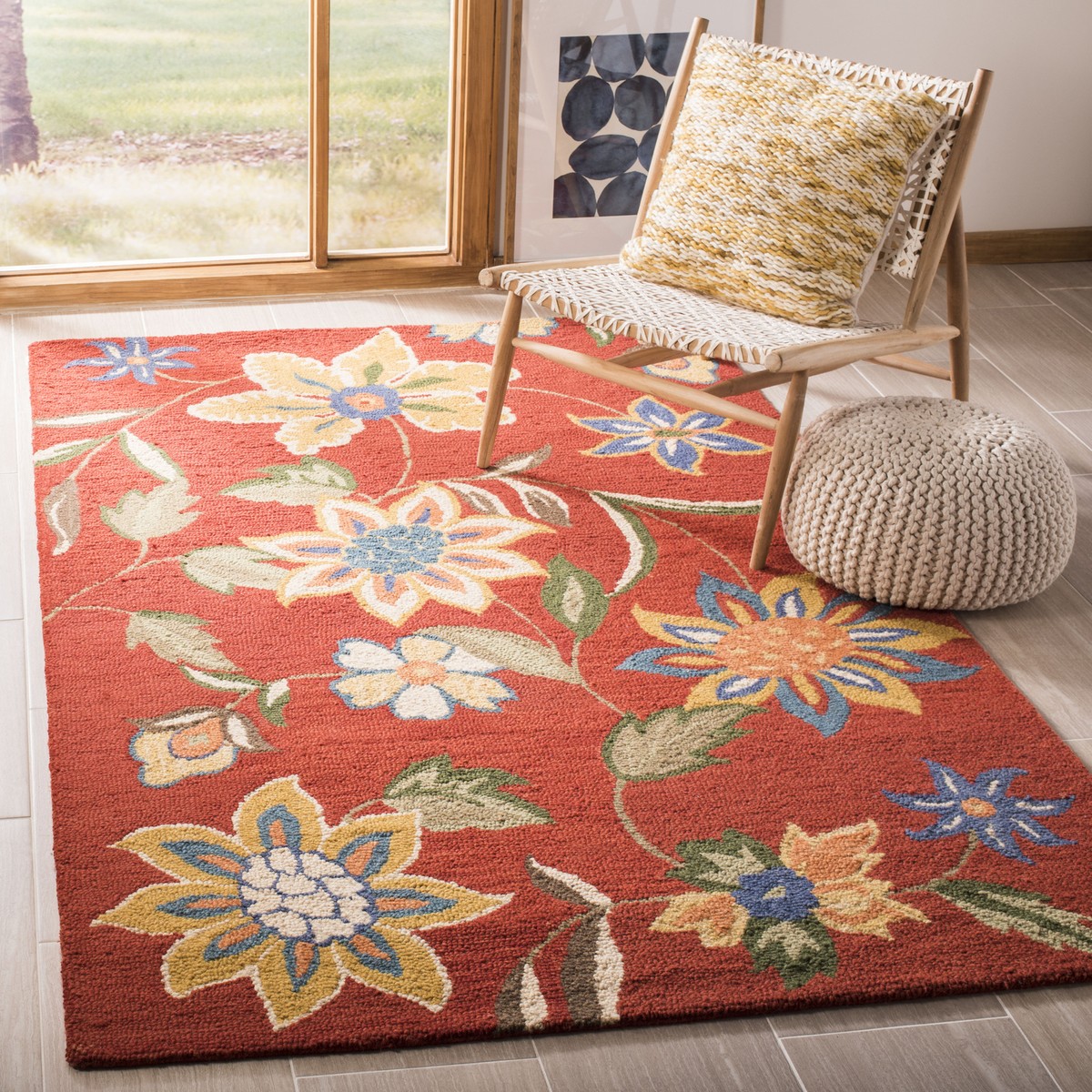 Safavieh Blossom RUST / MULTI Area Rug BLM673A | eBay