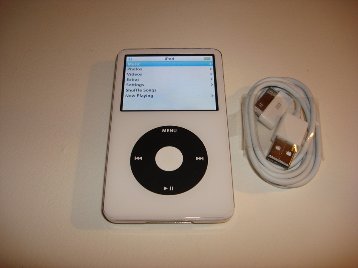 APPLE iPOD CLASSIC 5.5 GEN.CUStOM WHITE 30GBNEW BATTERY