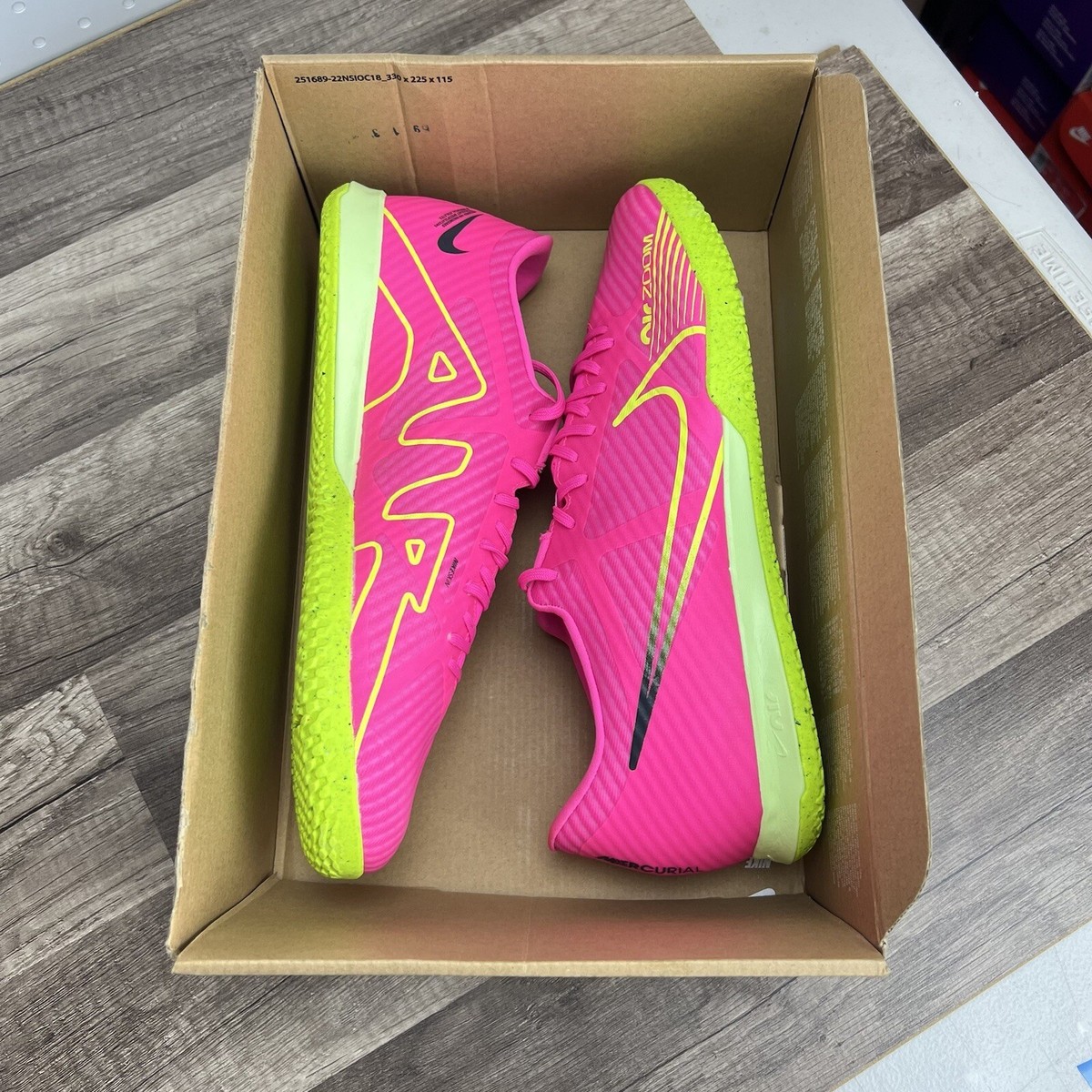 Nike Zoom Vapor 15 Academy IC Pink New Indoor Soccer Shoes Dj5633