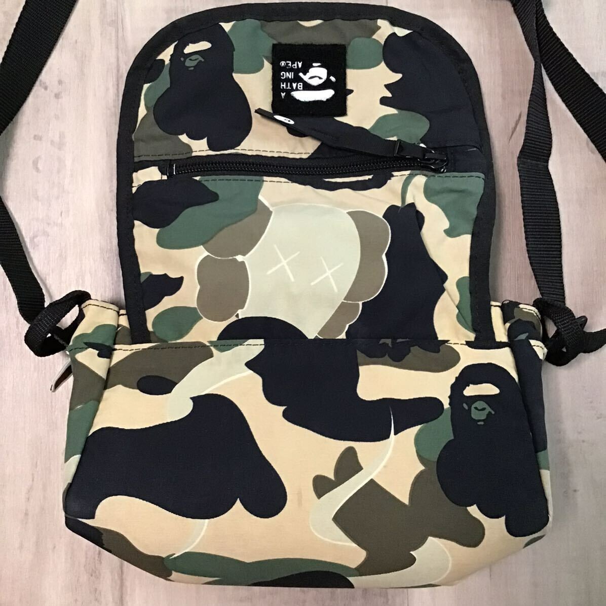 KAWS × BAPE camo bendy shoulder bag a bathing ape NIGO | eBay
