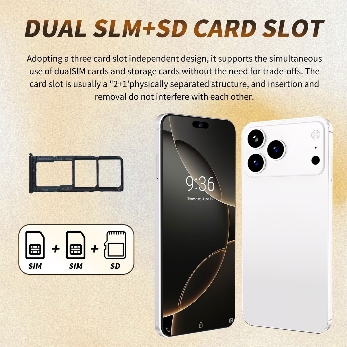 Dual SIM 5G i17 Pro Max 16+1TB 8000mAh 7.3-inch Android Phone