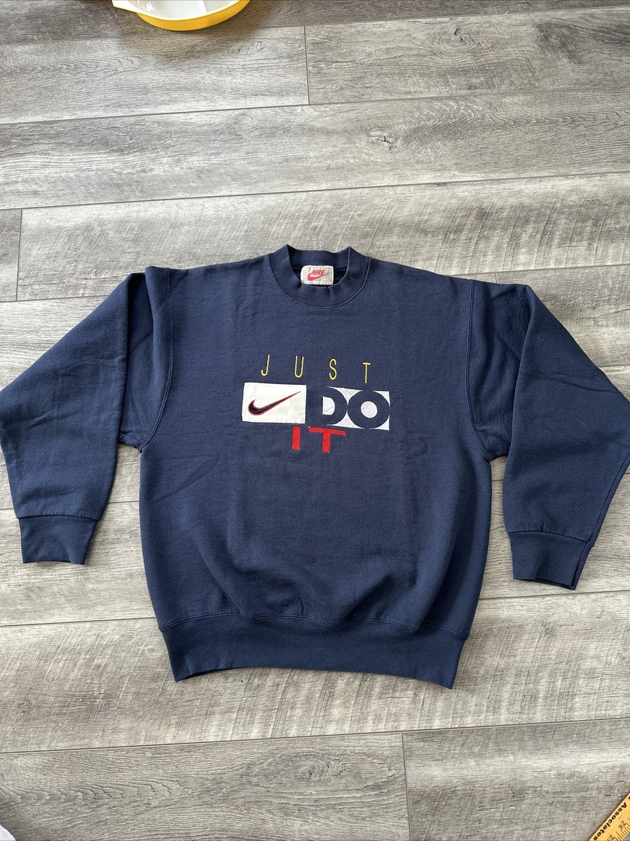 Vintage Nike Crewneck Sweatshirt Just Do It Made in USA Men's Size