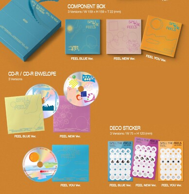 SEVENTEEN 12th Mini Album SPILL THE FEELS FEEL BLUE Ver CD+Book+