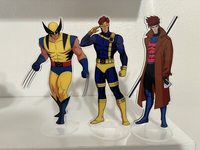 CUSTOM X-Men 97 Cyclops Wolverine Gambit 7-8” Acrylic Stand Figure