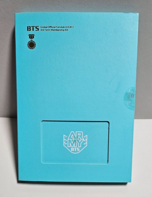 BTS Global Official Fanclub ARMY 3rd Membership Kit/for collectors