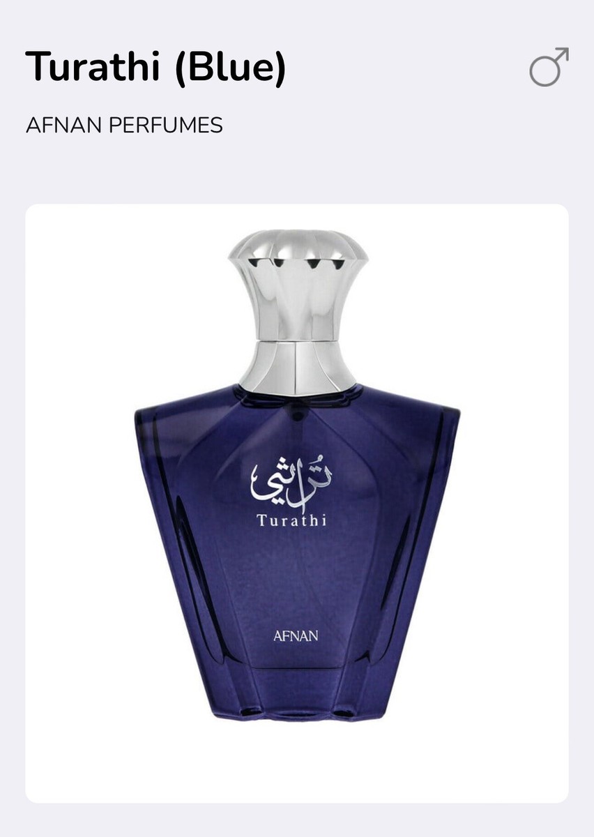 Turathi Blue By AFNAN 3fl EDP Spray UAE 🇦🇪 Made 👍 | eBay