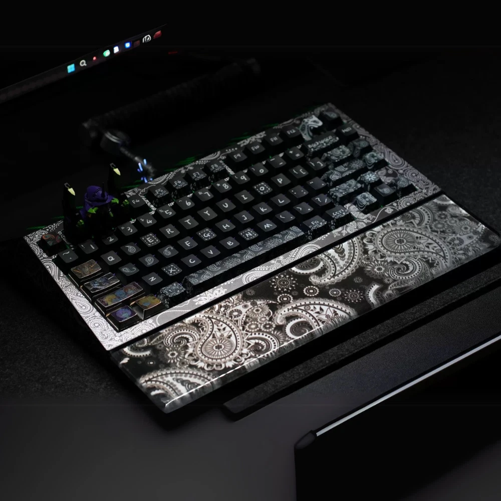 Resin Keyboard Wrist Rest For Angry Miao Cyberboard R4 Paisley | eBay