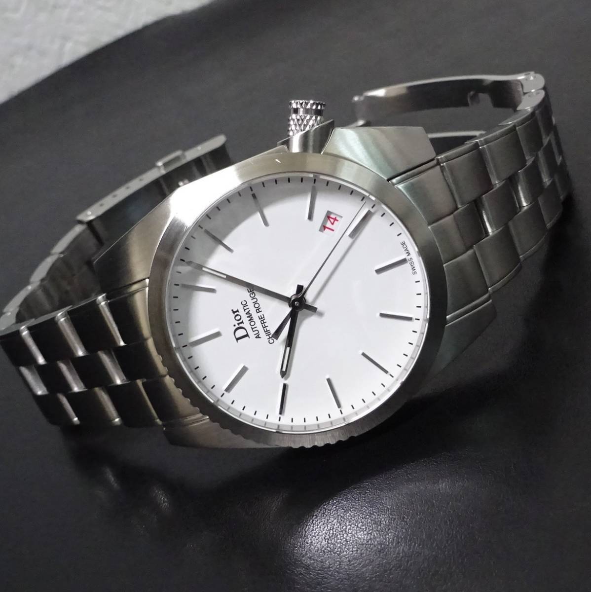 Christian Dior Chiffre Rouge CD084510 Automatic White Dial