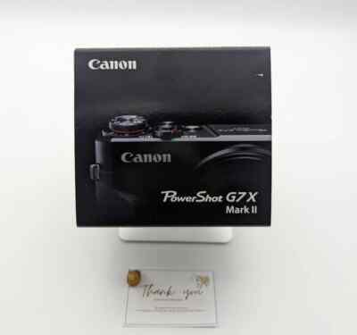 Canon PowerShot G7 X Mark II 2 Compact Digital Camera Black 1day