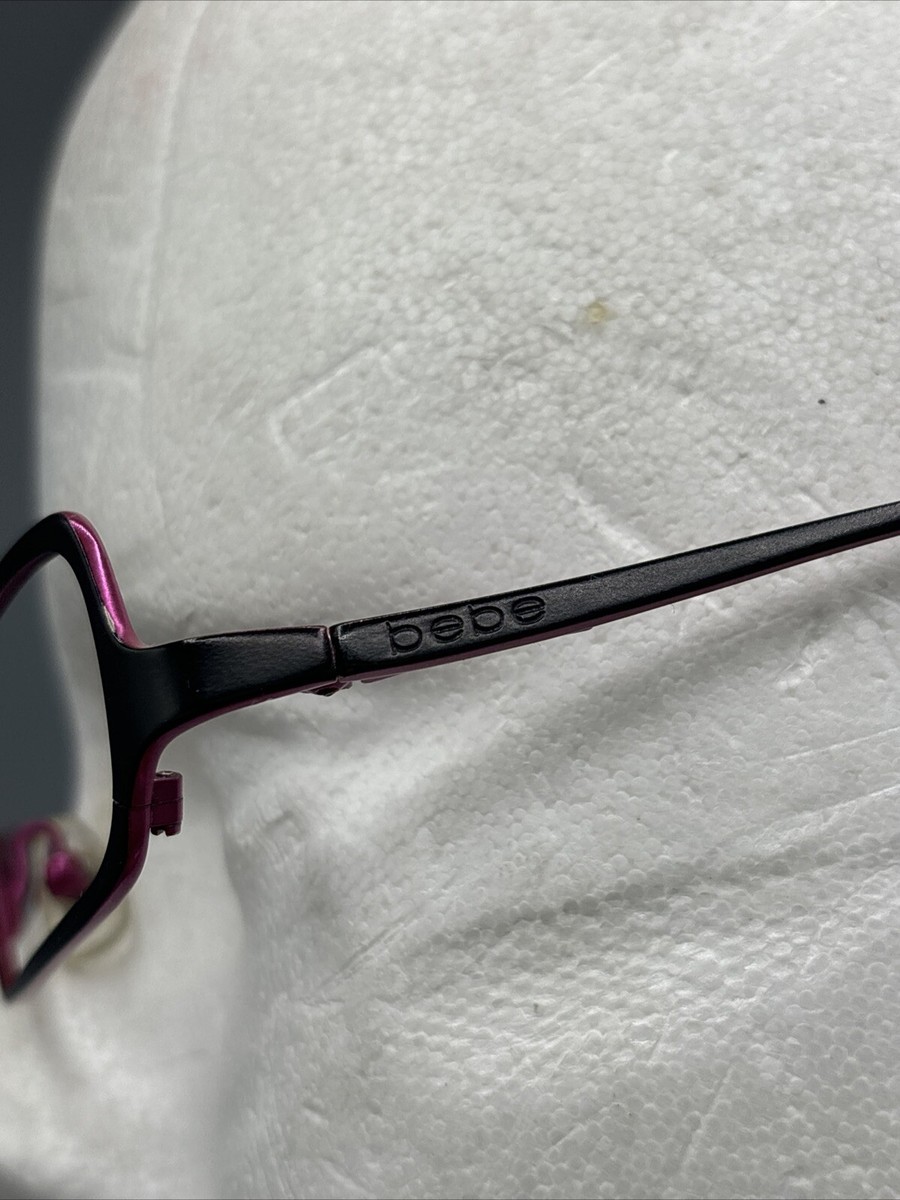 Bebe Eyeglasses Tatiana Jet Pink Frames 51 [] 17 130 Flex Hinges