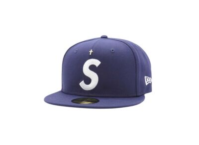 Supreme Gold Cross S Logo New Era Light Navy | eBay