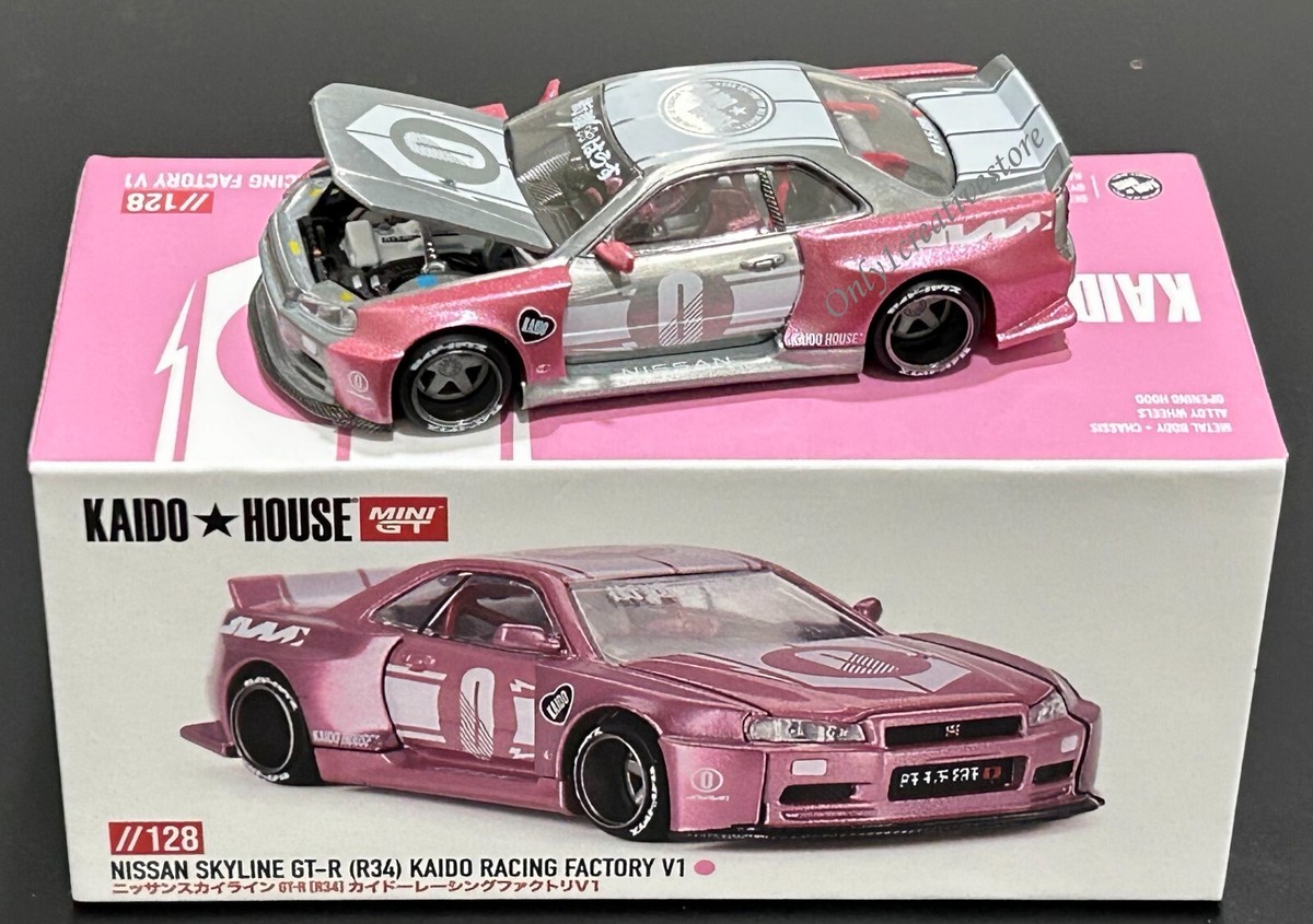 Mini GT Kaido House Nissan GT-R R34 Kaido Racing Factory V1 1:64