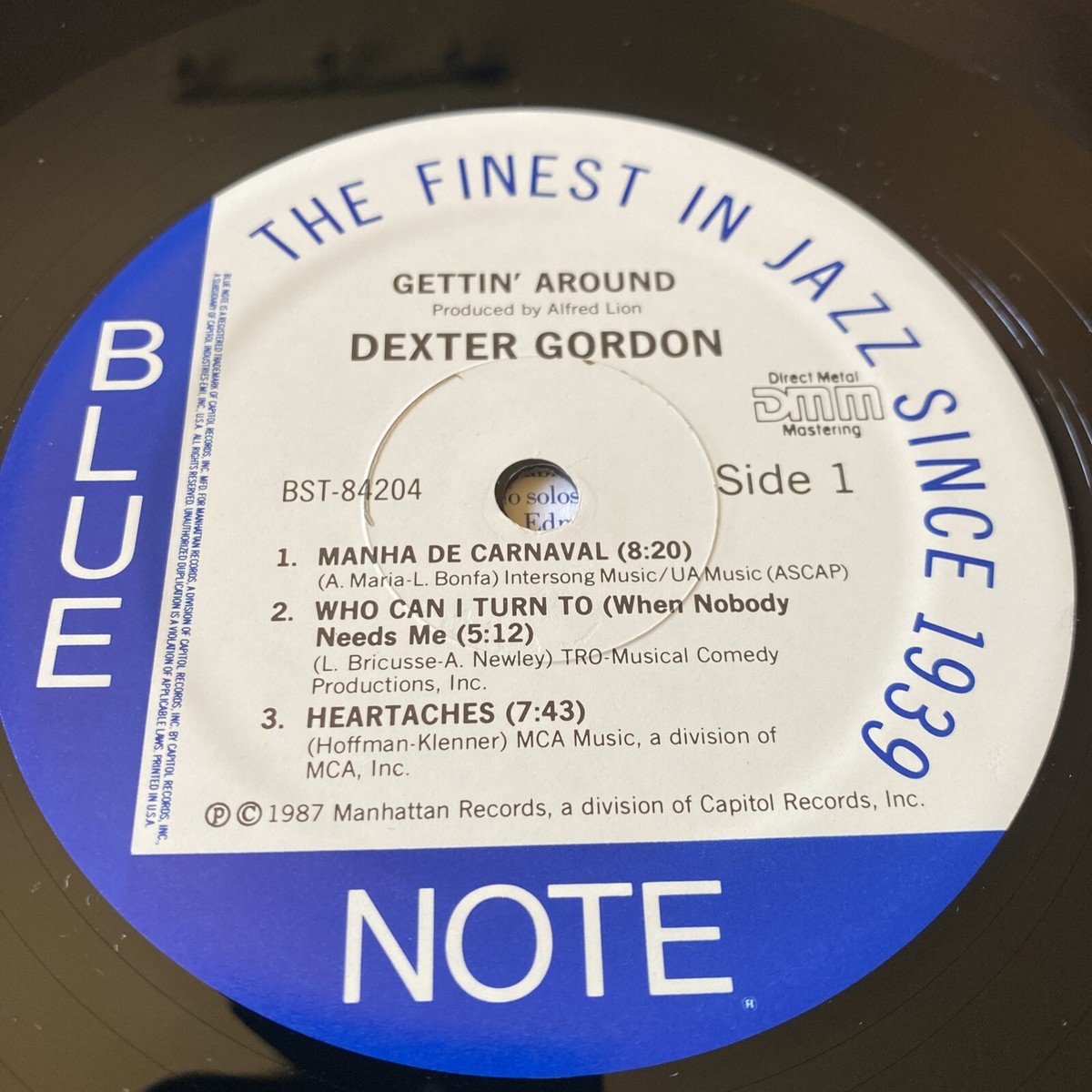 Dexter Gordon – Gettin' Around Blue Note BST 84204 DMM STEREO US