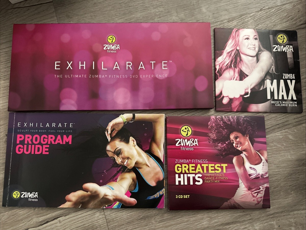 Zumba Fitness EXHILARATE 7 DVD Set w/ Program Guide + Beto's MAX