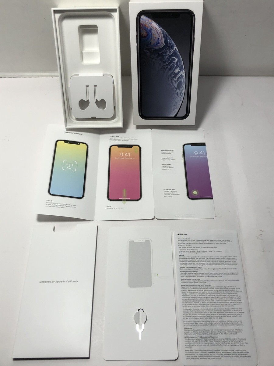 Apple iPhone XR RETAIL BOX-64GB Black Apple Inc | eBay