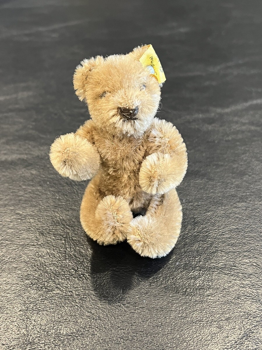 VINTAGE STEIFF 1960's 0202/11 AUSTRIA ORIGINAL MINIATURE 3” TEDDY