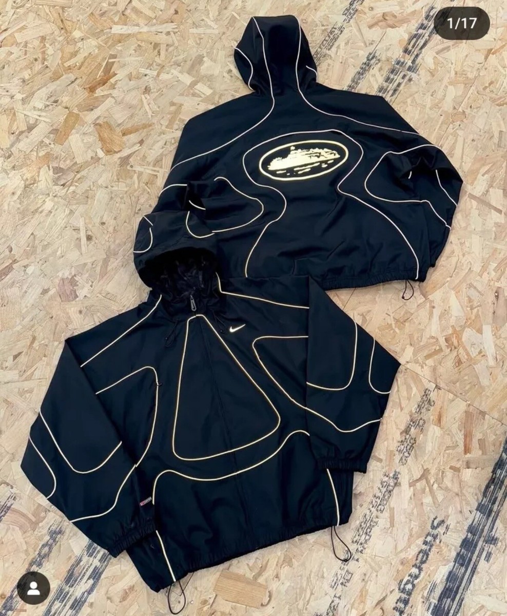 Nike x Corteiz NRG Track Jacket Black Onyx - Size Medium - Brand