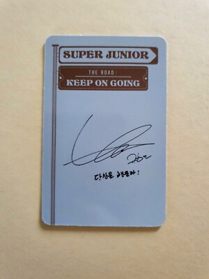 Super Junior Vol.1 The Road : Keep on Going Official Photocard
