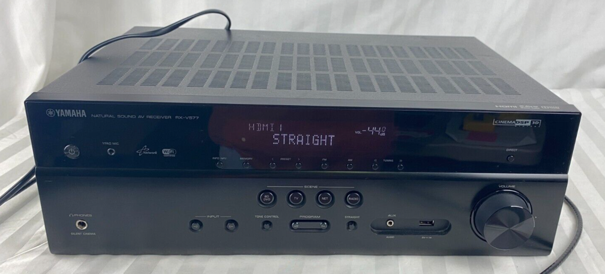 Yamaha RX-V577 Natural Sound 7.2 Ch AV Receiver CinemaDSP 3D 4K