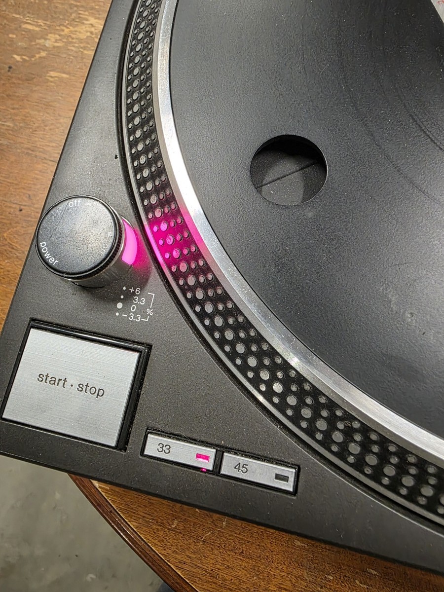 Technics SL-1200MK2 DJ Turntable Black Quartz Direct Drive w