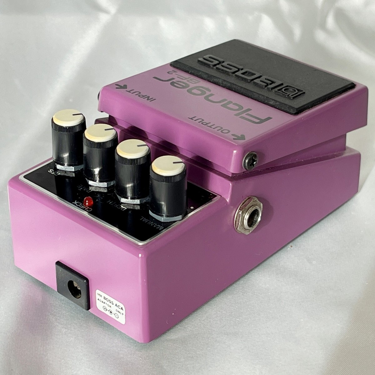 BOSS BF-2 Flanger 1995 W/Box near Mint Vintage Guitar Pedal Yellow