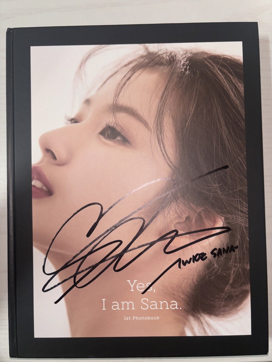 TWICE SANA [YES, I AM SANA] Autographed Signed PhotoBook Album | eBay