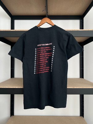 Vintage 2004 Avril Lavigne Bonez Tour Black T-shirt Sz S | eBay