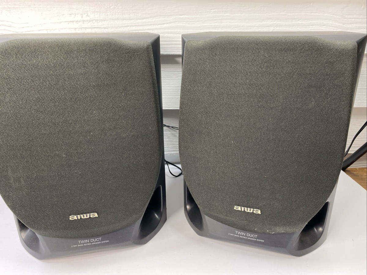 Aiwa SX-NV3000 PAIR OF 3 Way Bass Refrex Speaker System 40W | eBay