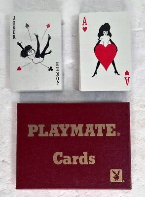 PLAYBOY Playmate PLAYING CARDS & CASE 🃏 Twin Deck Pack - 1 Open