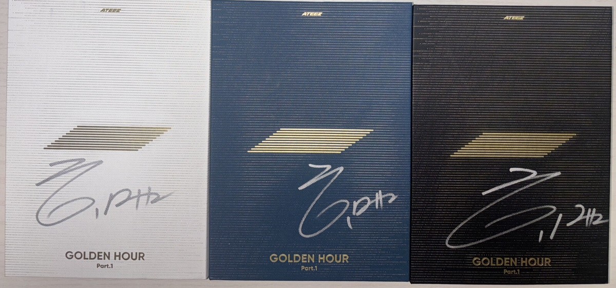 ATEEZ [GOLDEN HOUR : Part.1] Hongjoong Autographed Signed Album