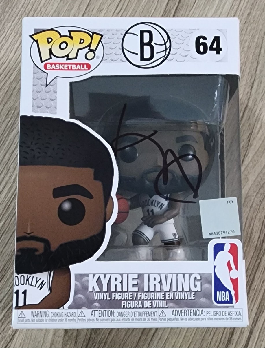 Kyrie Irving Signed Brooklyn Nets Funko POP! #64 Dallas Mavs