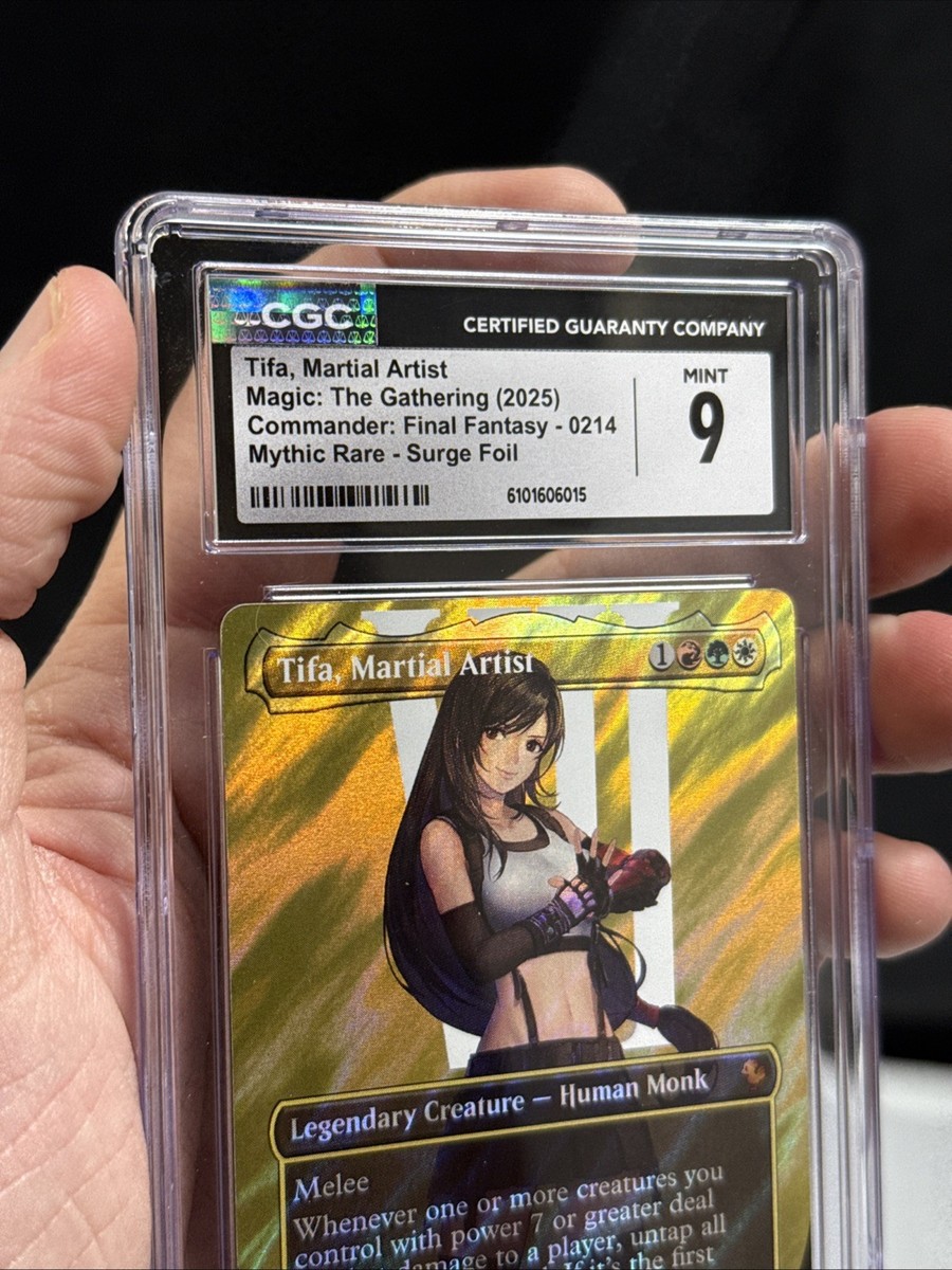 Tifa, Martial Artist (Borderless) (Surge Foil) Commander: Final