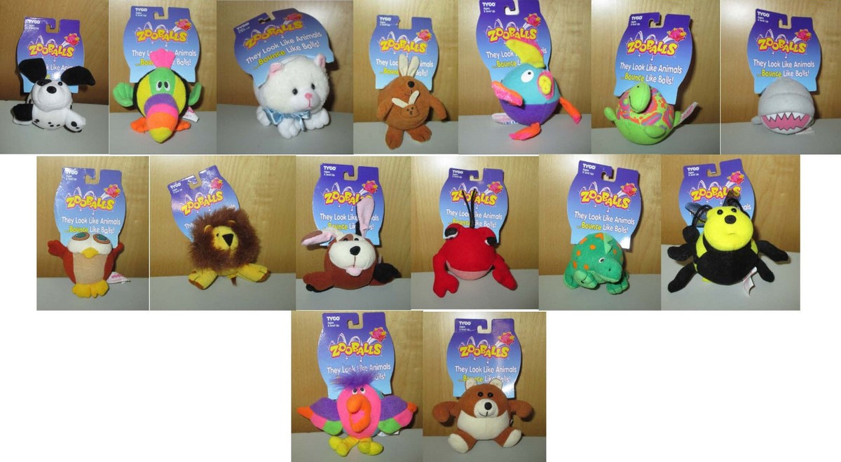 Assorted 1996 Tyco ZOOBALLS - 16 Selections - You Choose! | eBay