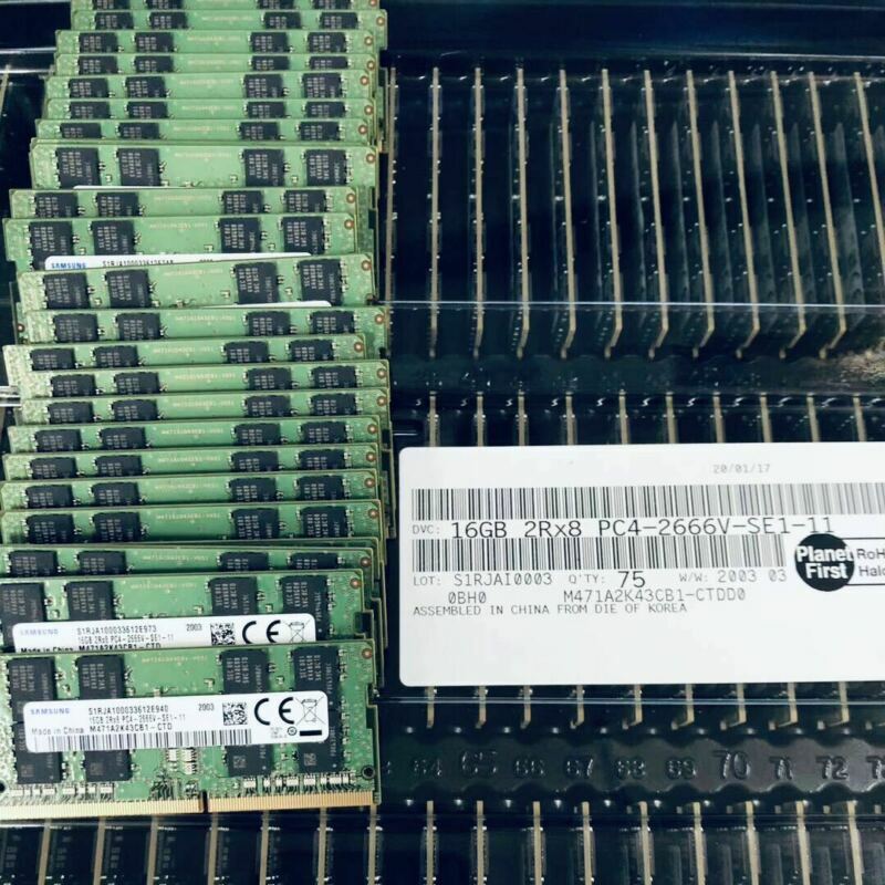 16GB Samsung DDR4 2666 2RX8 PC4-2666V-SE1-11 S1RJA100033612ECD0