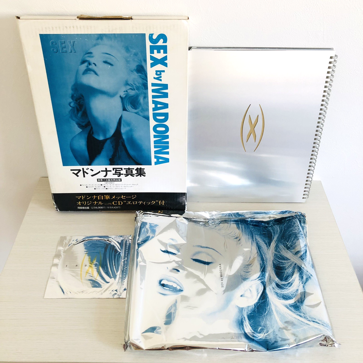 Madonna SEX by MADONNA PHOTO BOOK with CD Book Box Japan Used 1992