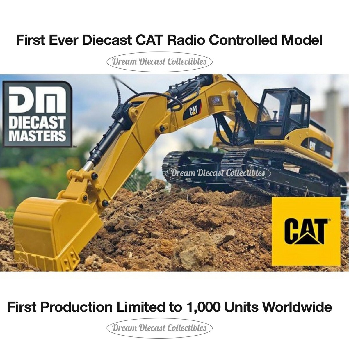 1/20 CAT CATERPILLAR 330D L RADIO CONTROL RC RTR EXCAVATOR DIECAST