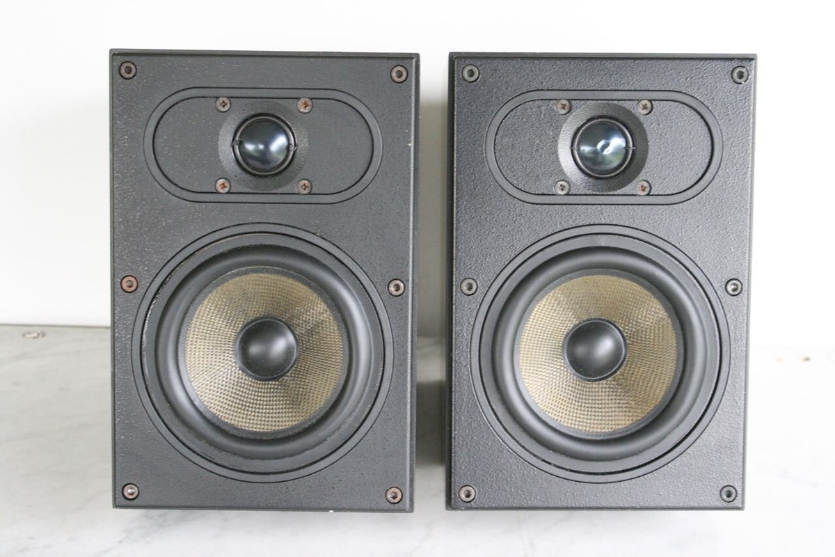Vintage Pair of B&W Bowers & Wilkins CM1 Bookshelf Speakers