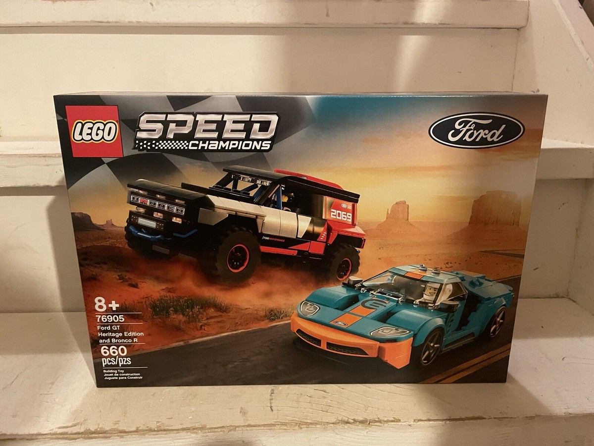 LEGO SPEED CHAMPIONS: Ford GT Heritage Edition and Bronco R (76905