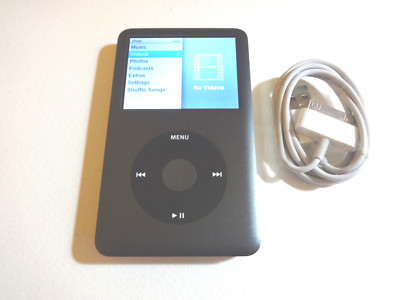 APPLE iPOD CLASSIC 7TH GEN. GREY 128GB SSD DRIVENEW BATTERY