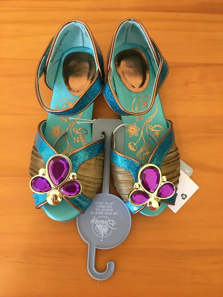 NWT Disney Store Jasmine Costume Shoes many sizes Princess Aladdin